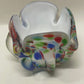 Mid-century Murano confetti glass bowl