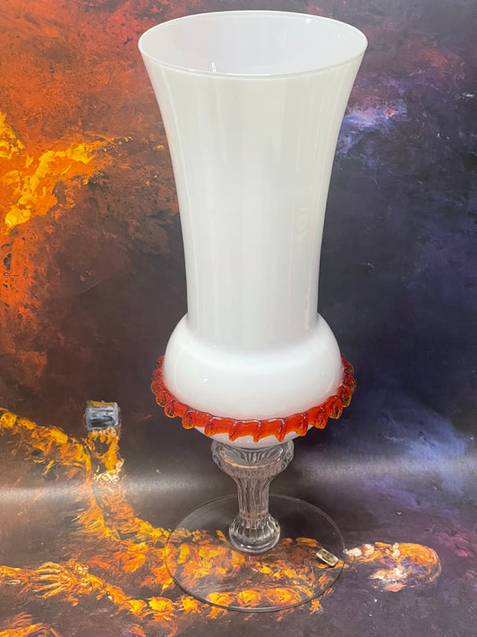 Vintage Italian Empoli Art Glass Vase
