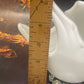 Mid-century Samero White Art Glass Sculpture Bowl
