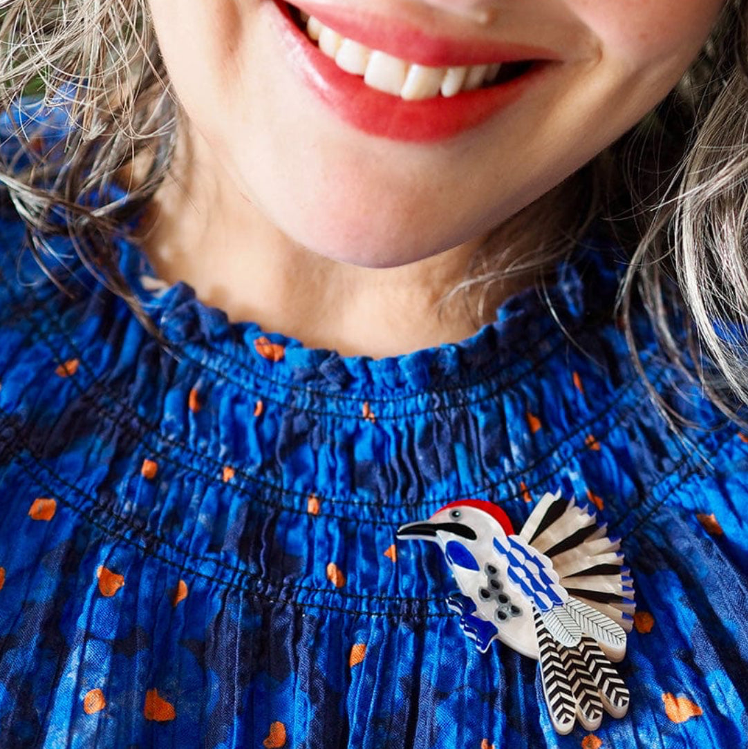 Wondrous Woodpecker Brooch (2024) Jocelyn Proust and Erstwilder