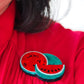 Viva la Vida Watermelons Brooch (2024) by Erstwilder and Frida Corporation (Copy)