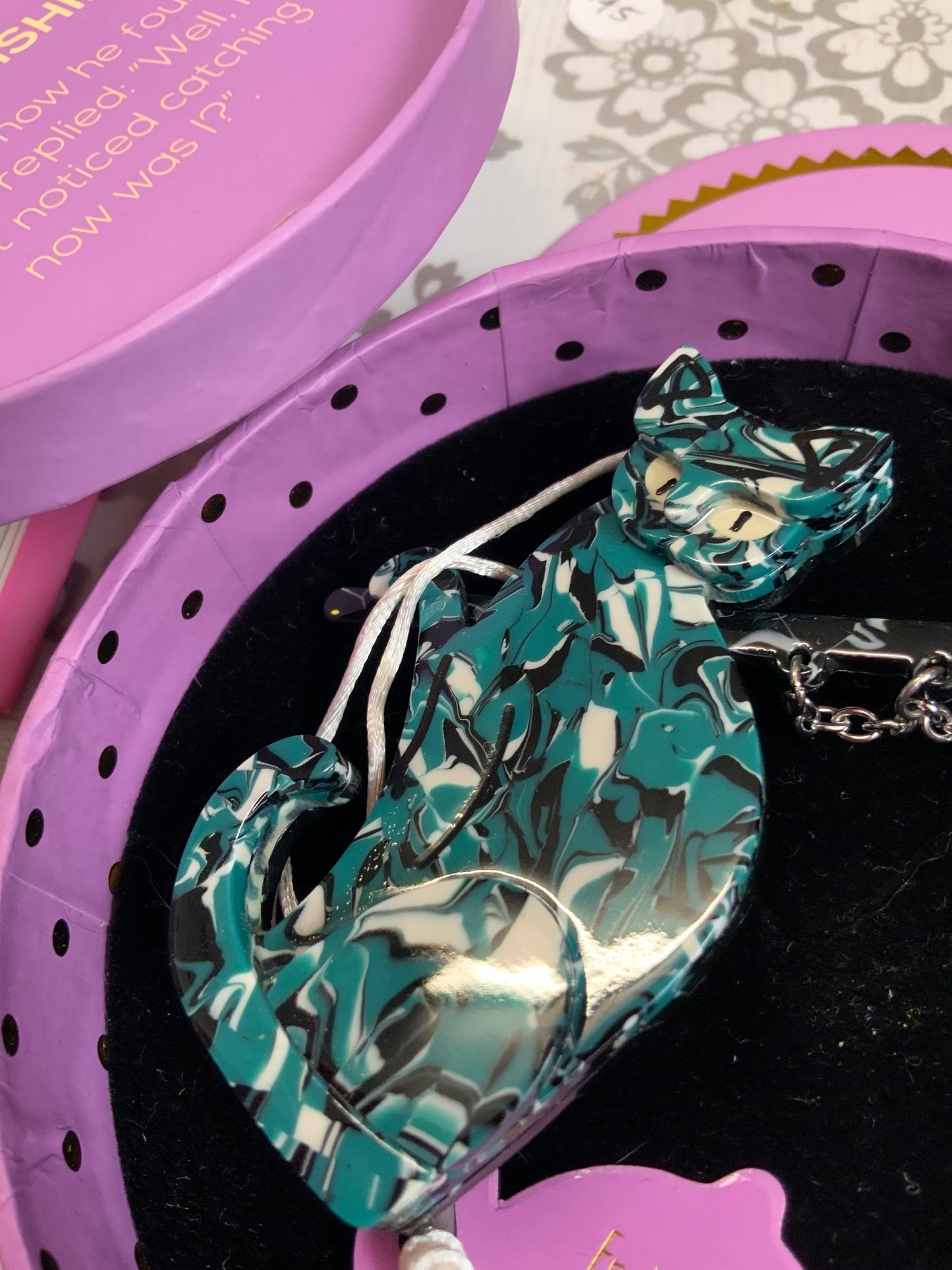 Erstwilder 10th Birthday Fishing Cat Brooch (2021 Limited Edition)