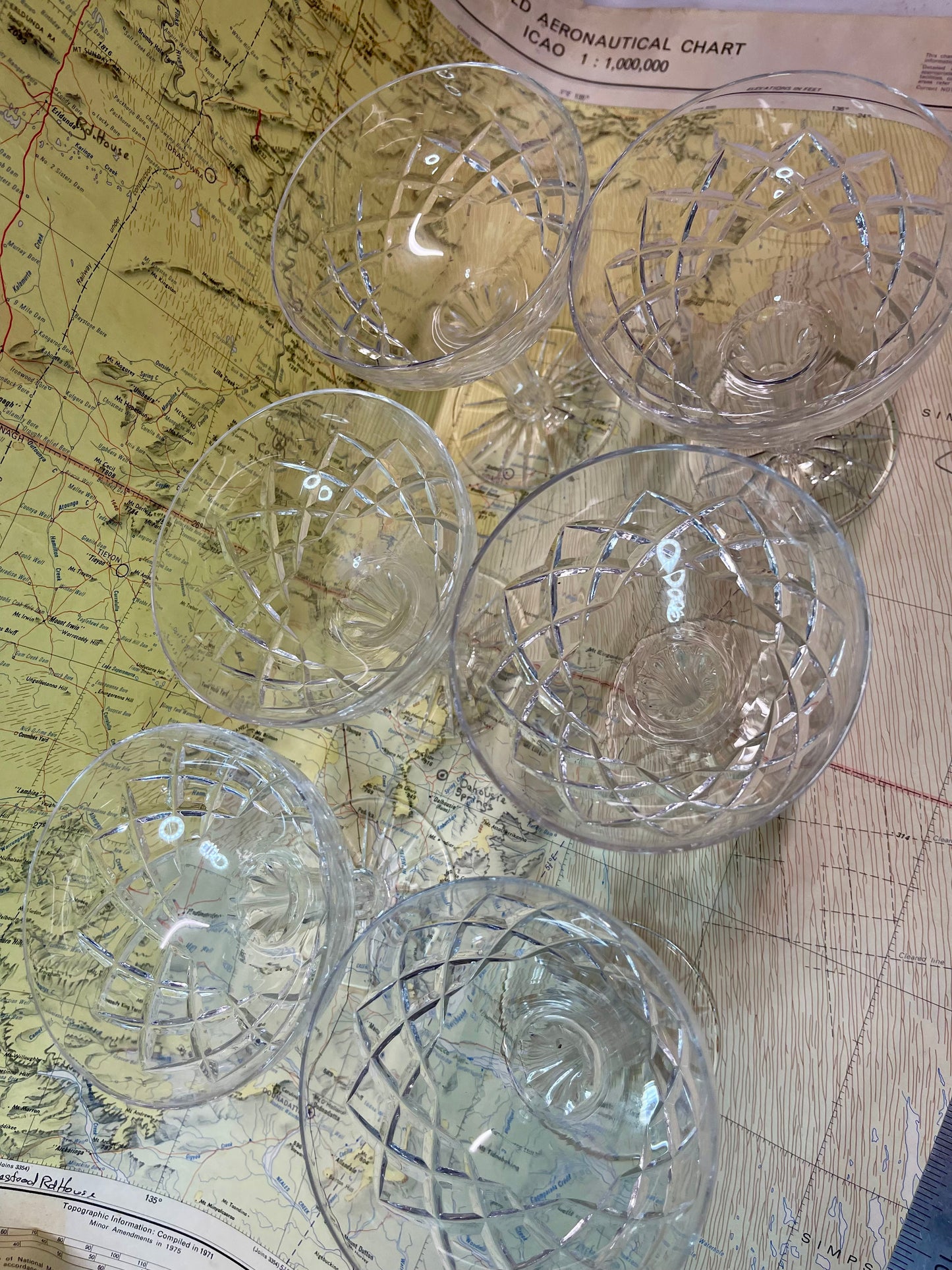 Bohemia Crystal Hollow Stem Champagne Coupes — Set of 6