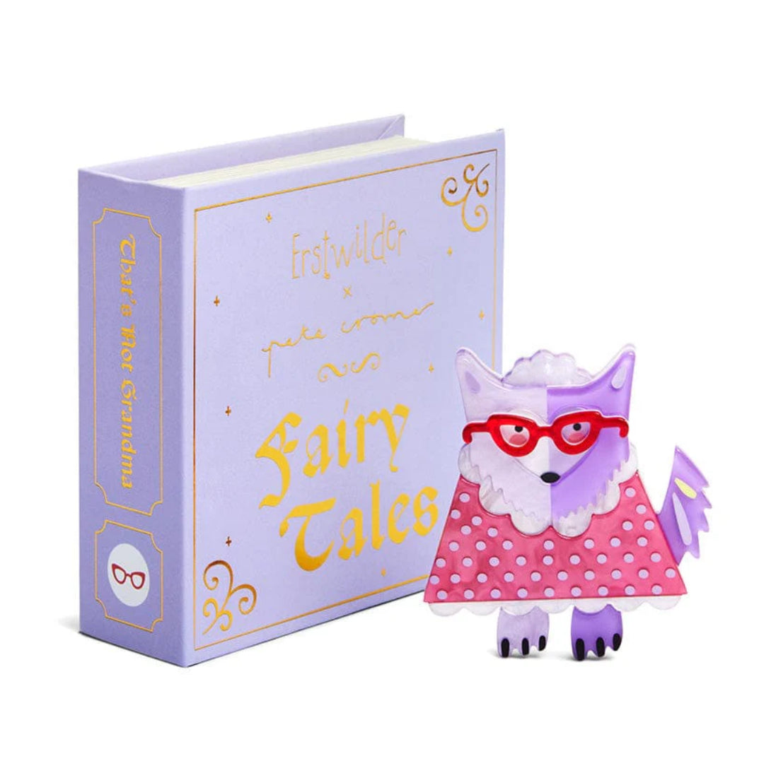“That’s Not Grandma” Brooch – Fairy Tales Collection (2024) by Erstwilder and Pete Cromer