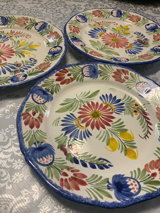 HB Quimper Faience Luncheon Plate 21 cm – Hand-Painted in France