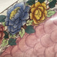 Vintage 1930s “Peony Rose” Maling Ware England hand-painted pink floral oval dish