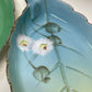 Vintage 1930s Noritake leaf shaped hand painted trinket dishes set of four