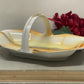 Vintage 1930s Noritake Japan Farmer Plowing with Horses dish with handle