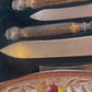 Antique Mappin & Webb Carving Set in Original Case – Stag Antler Handles – Victorian / Edwardian