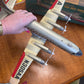 Vintage American Airlines plane Battery OP Japan Tin Toy