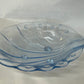 Vintage Art Deco depression glass pale blue shell Bowl