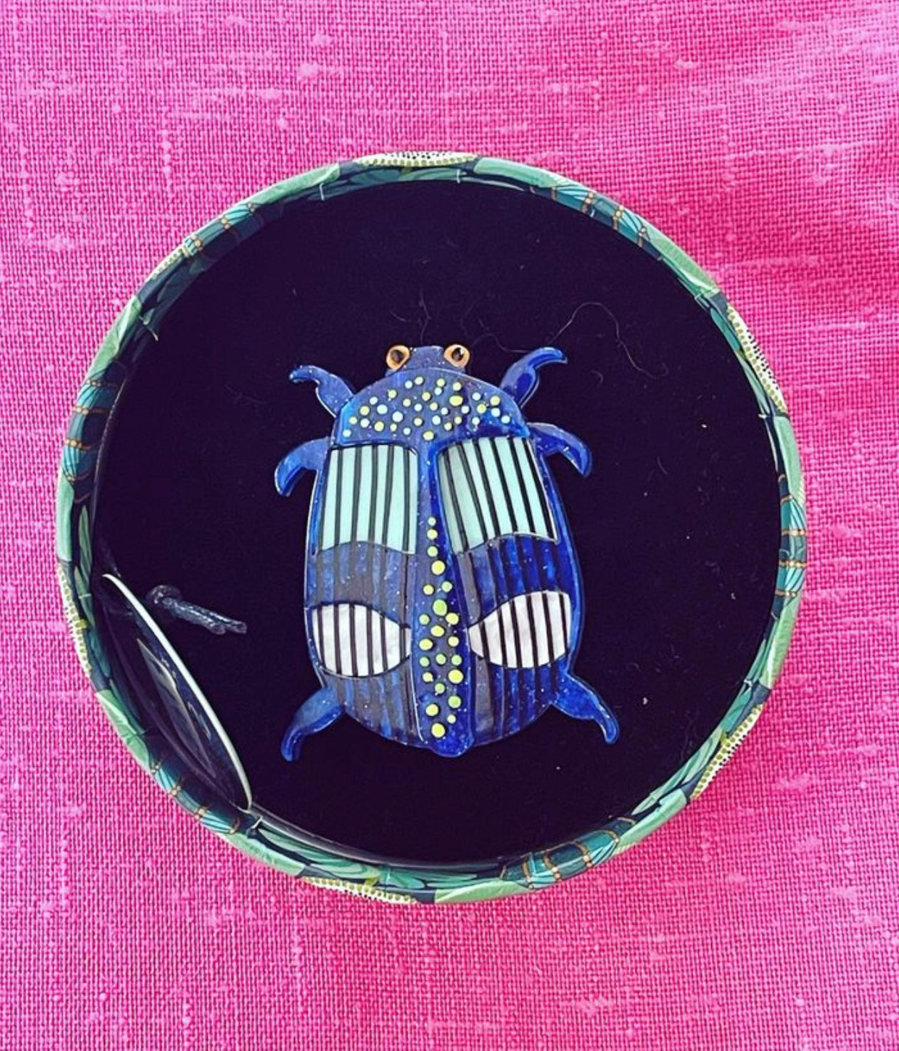 Jewel among Beetles brooch by Erstwilder