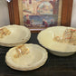 J&G MEAKIN England SUNSHINE “ The Cock & Magpie Drury Lane” dessert/salad bowl set