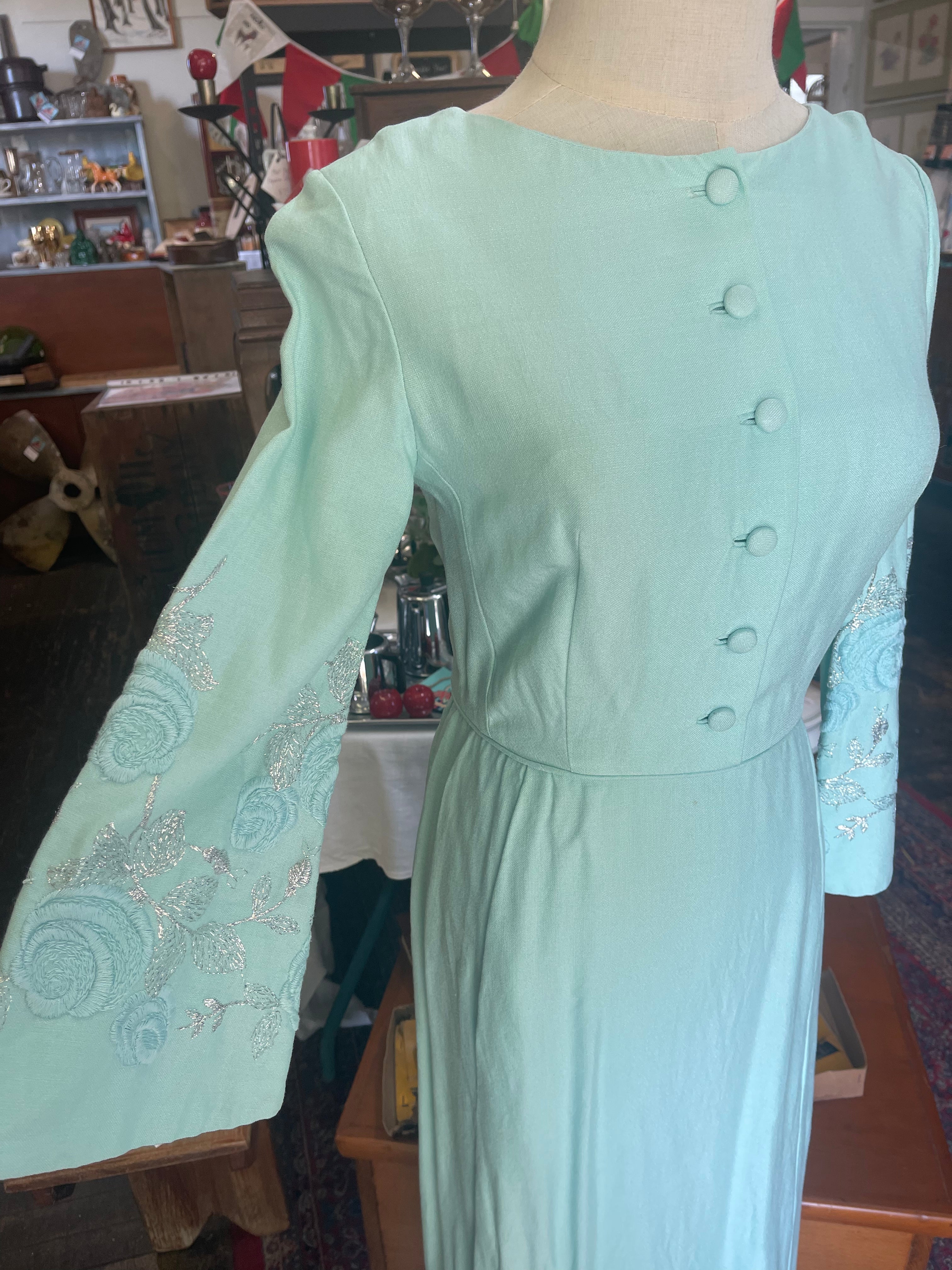 Pale blue vintage clearance dress