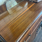 Vintage 1940s  Art Deco Timber sideboard with Leadlight
