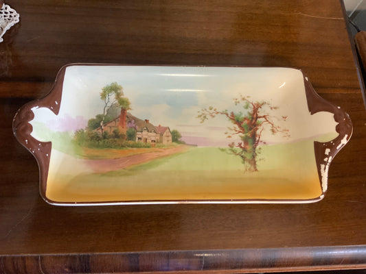 Royal Dolton English Cottage Small Sandwich Plate from the 1930s