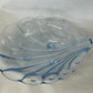 Vintage Art Deco depression glass pale blue shell Bowl