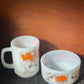 SNOOPY Peanuts vintage mug and bowl set Fire King Anchor Hocking USA white milk glass rare