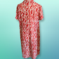 Vintage 70s Red and white Shirt Dress by Kenwall Size 18 110cm bust