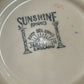 J&G MEAKIN England SUNSHINE “ The Cock & Magpie Drury Lane” dessert/salad bowl set