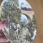 Wedgwood plate featuring shire horses Over the Canal by J Chapman