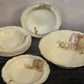 J&G MEAKIN England SUNSHINE “ The Cock & Magpie Drury Lane” dessert/salad bowl set