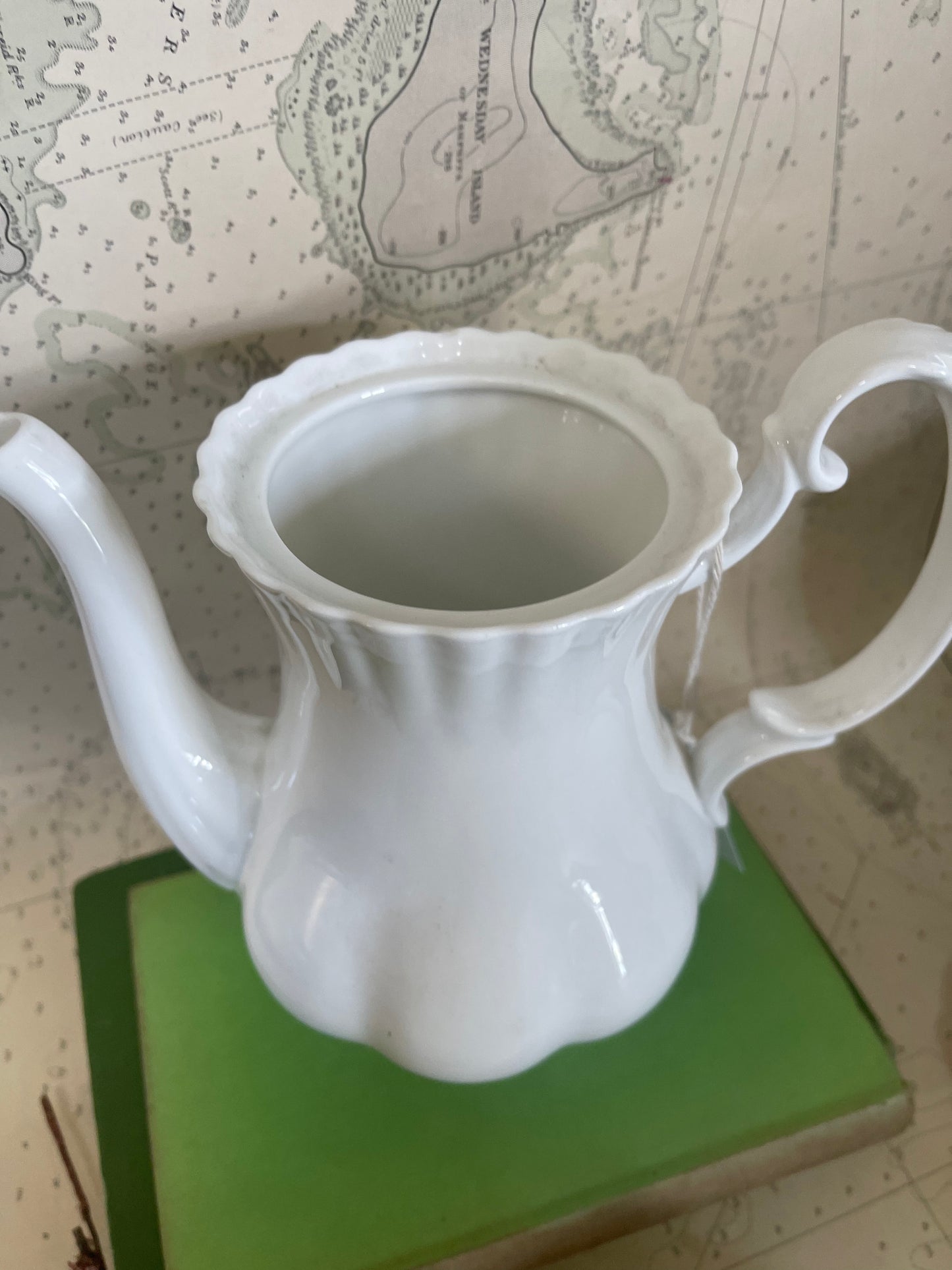 Vintage Royal Albert Reverie White Coffee Pot