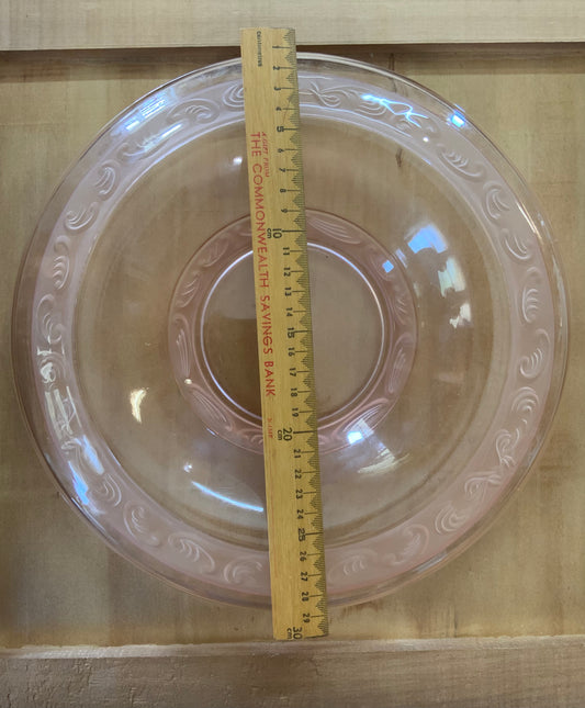 Vintage depression glass pink Bowl