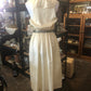 Vintage 80s Cream Satin Moire Carla Zampatti Dress Size 12
