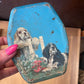 Vintage 1960s Woolworths Sweet Tin With cocker spaniels