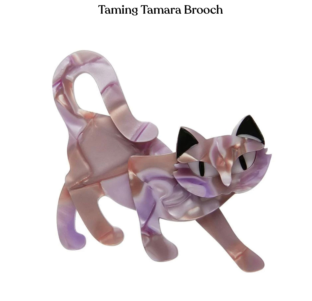 Taming Tamara cat brooch  by Erstwilder