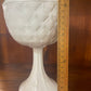 Large white milk glass goblet