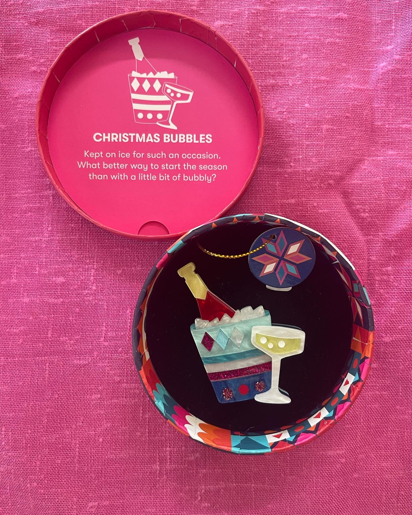 Christmas Bubbles brooch by Erstwilder
